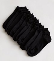 New Look 10 Black Trainer Socks